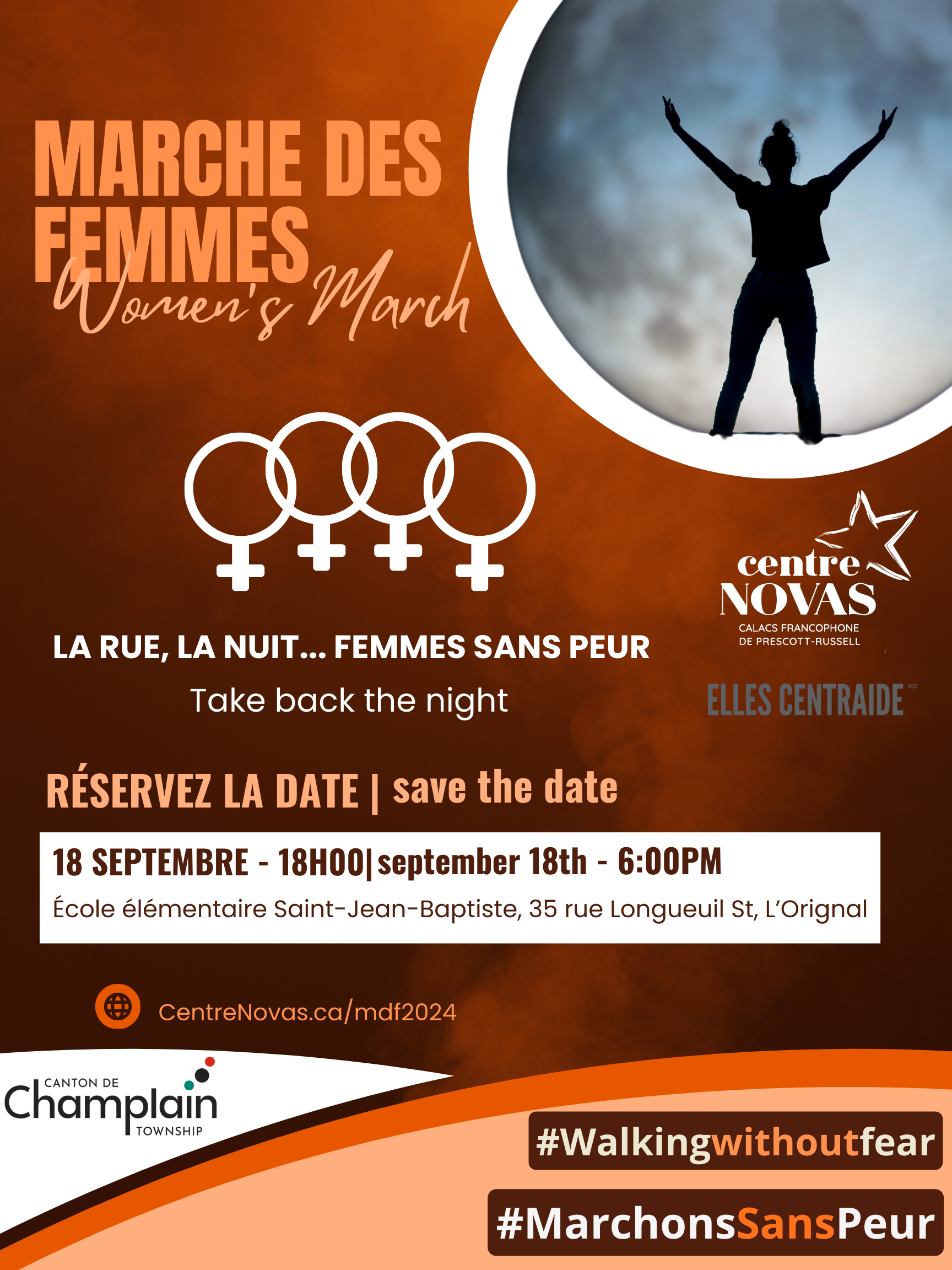 Affiche pour la 17e marche des femmes