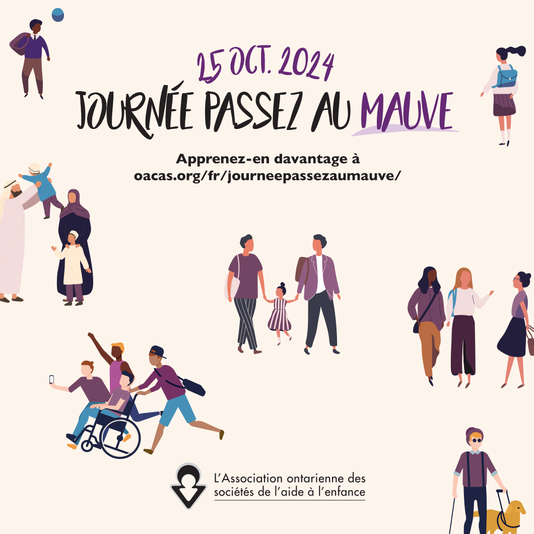 Affiche pour la journée Passez au mauve