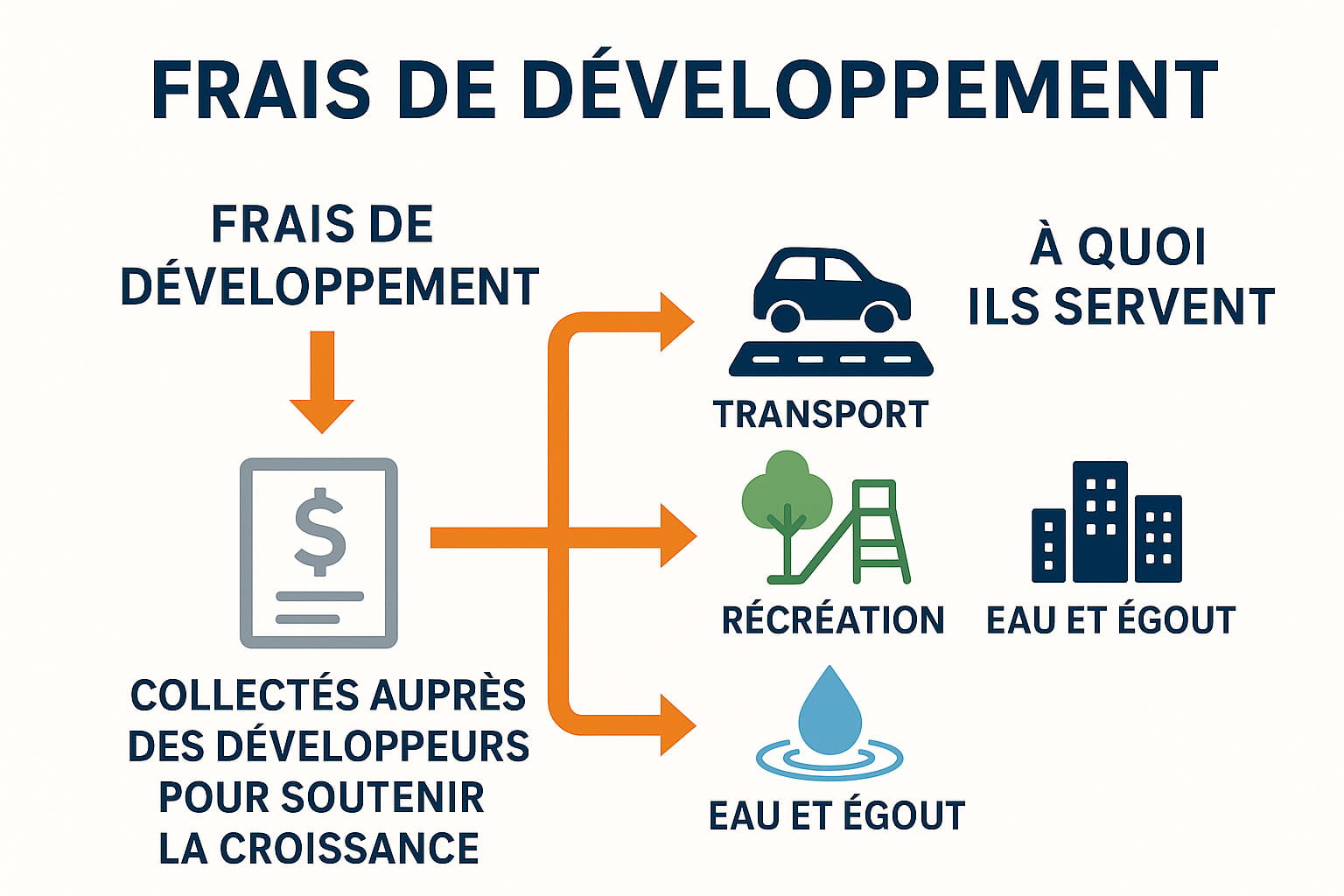 Infographe sur les redevances d’aménagement