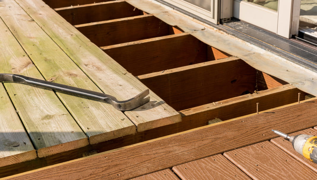 Construction d’une terrasse