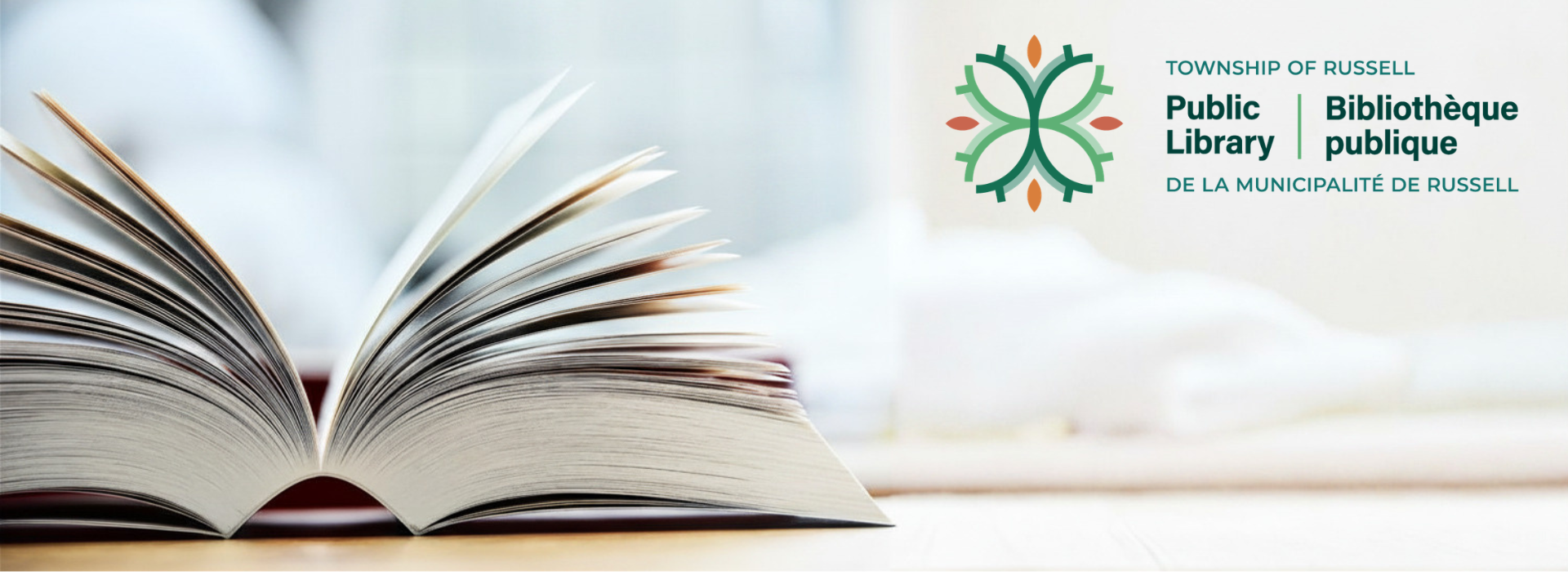Book with logo of the library