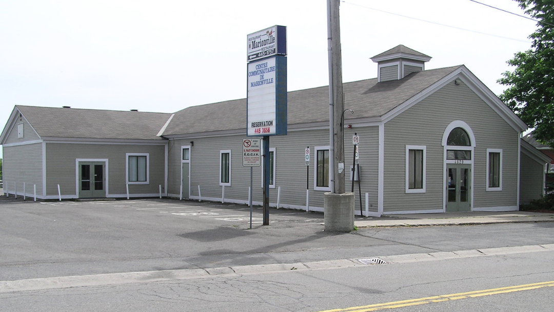 Extérieur du centre communautaire de Marionville