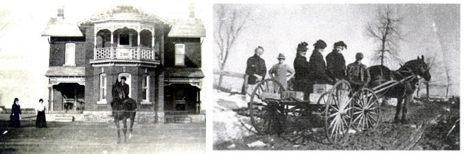 Maison de Thomas C. Young et trois tantes Moffat en route vers la gare