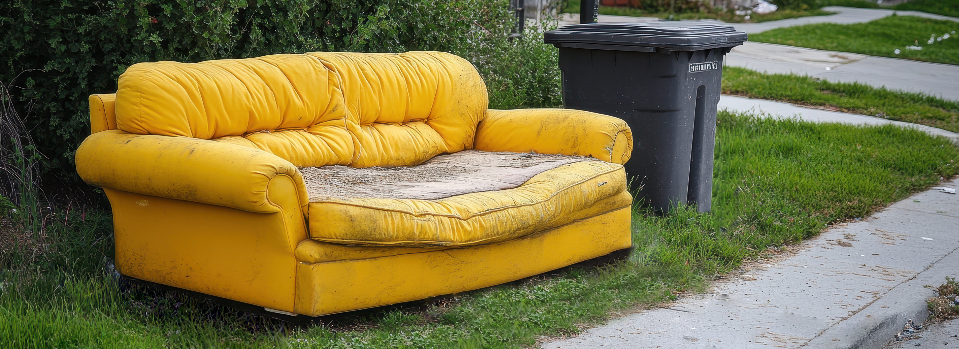 Divan sur le bord du chemin